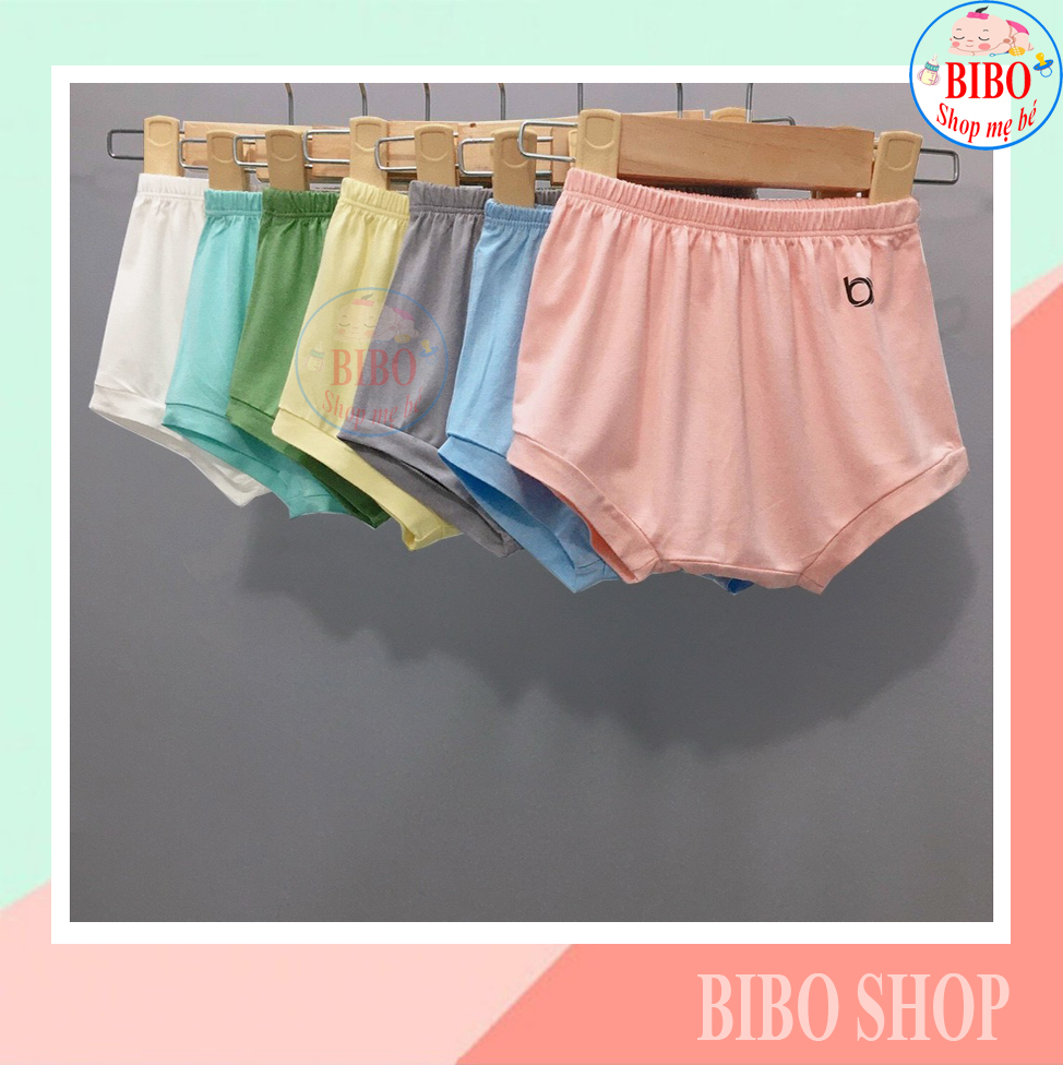 Combo 5 quần ngắn đáy ngang mặc tã cho bé Thun Lạnh cao cấp Bexiu