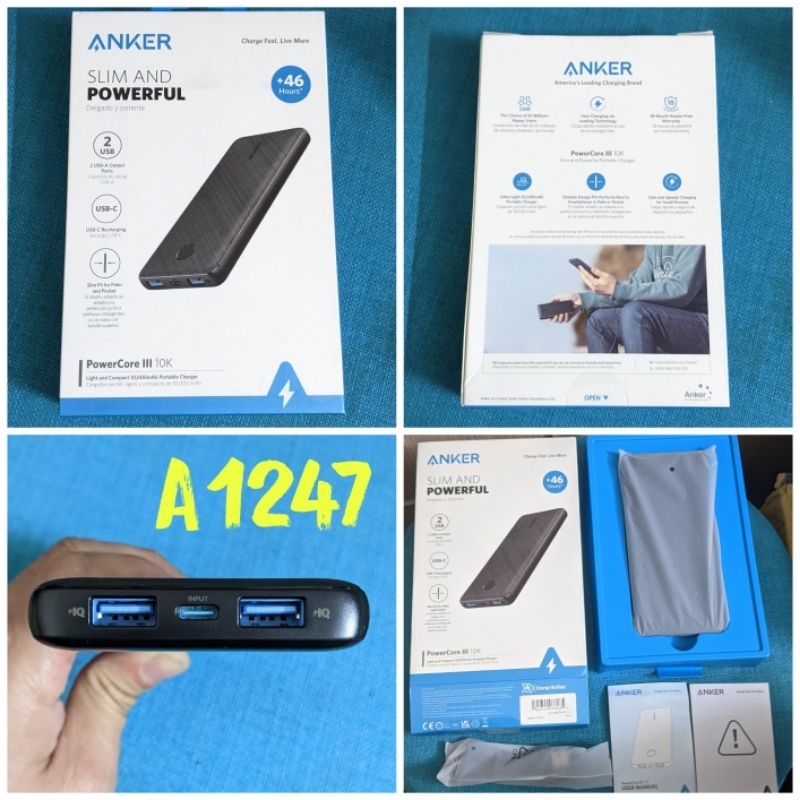 Pin dự phòng anker powercore slim 10000mah a1247