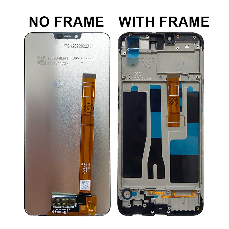 100% tested for oppo a5 ax5 a3s cph1803 lcd display touch screen digitizer assembly replacement parts +free repair tools+ tempered film