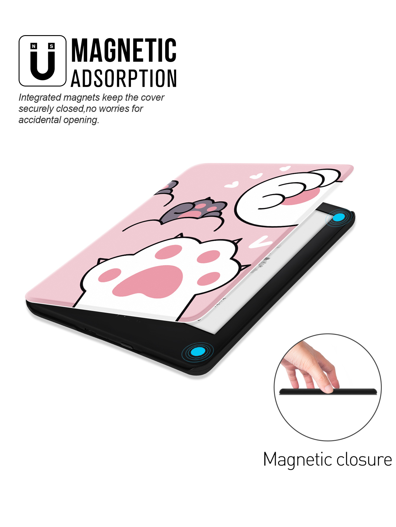 fashion%20Cute%20Cat%20Paw%20Kindle%20Case%20Fits%20All-New%206%20Kindle%20(11th%20Generation,%202022%20Release)/%20Kindle%20(10th%20Gen,2019)Cute%20Penguin%20Shell%20Cover%20-%20Image%204