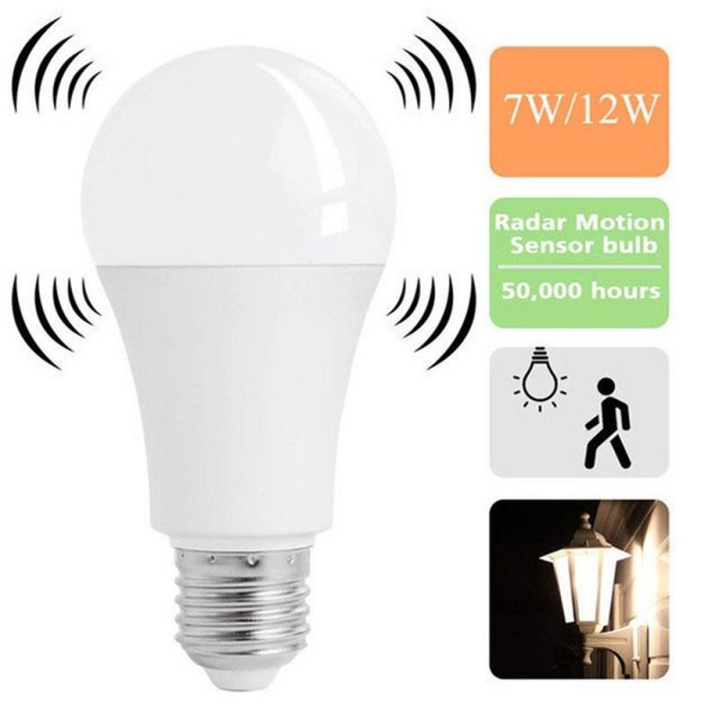 【TopazTrove】E27 LED Radar Microwave Induction Sensor Bulb for For ...