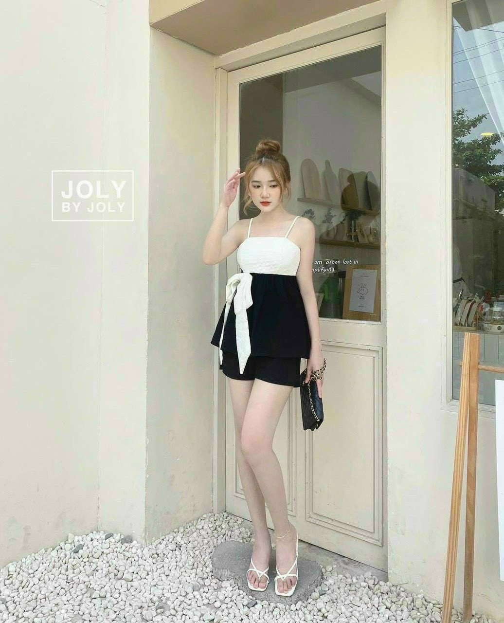 Set Đồ Bộ 2 Dây Cột Nơ Xinh Xắn