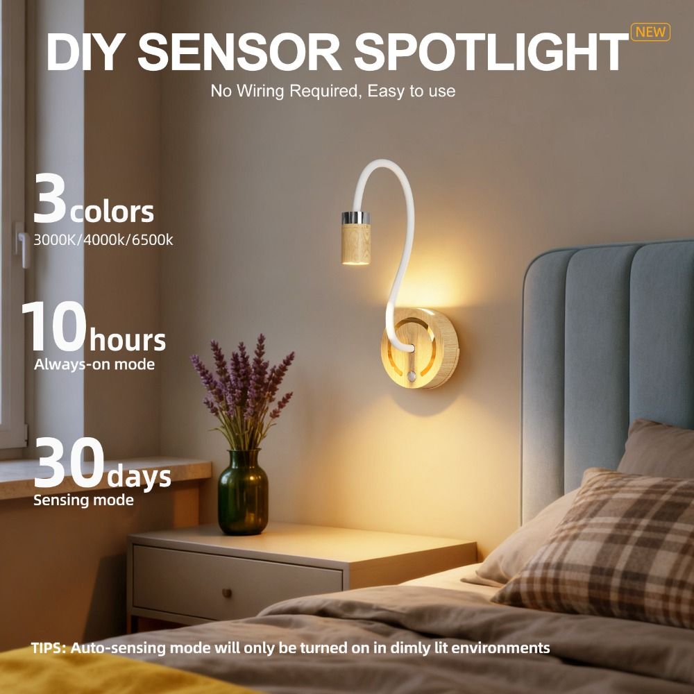 DIY Project Modern Design LED Charging Nightstand Lamp Touch Control ...