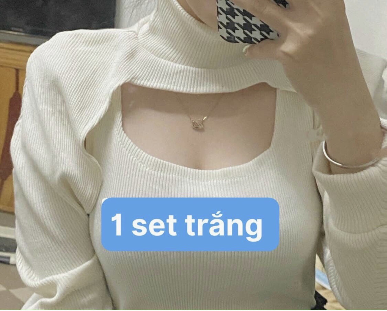 SET ÁO CROPTOP LEN TĂM SIÊU XINH FORM 50KG TRỞ LẠI