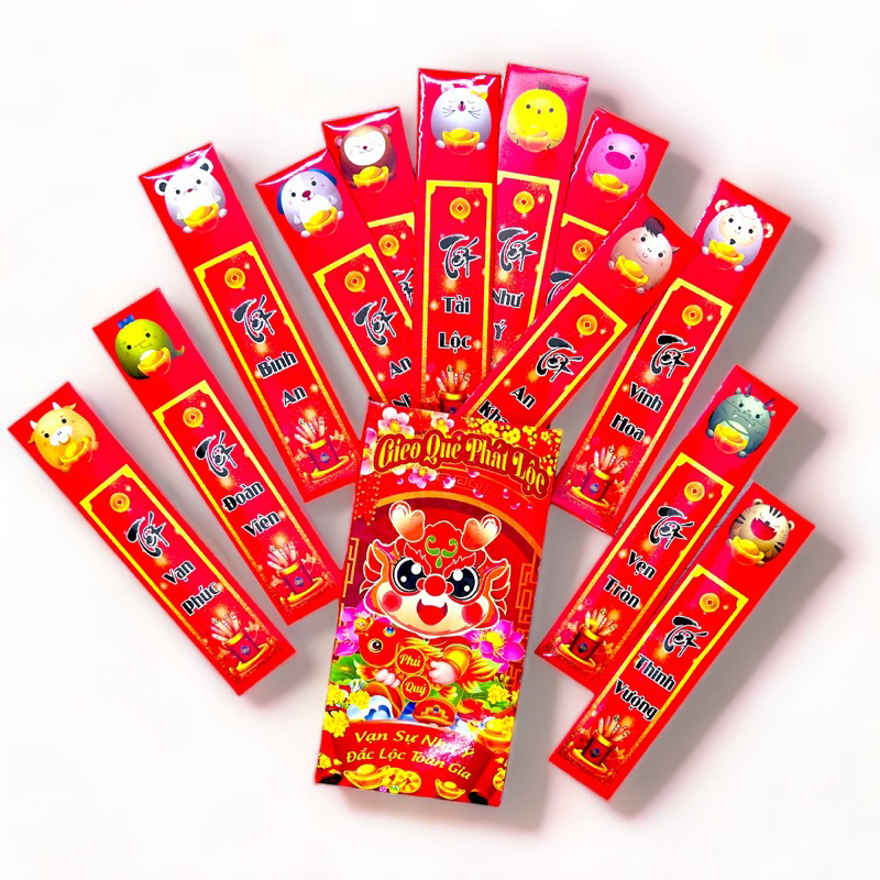 Lì Xì Gieo Quẻ 12 Con Giáp Hottrend Lấp Lánh