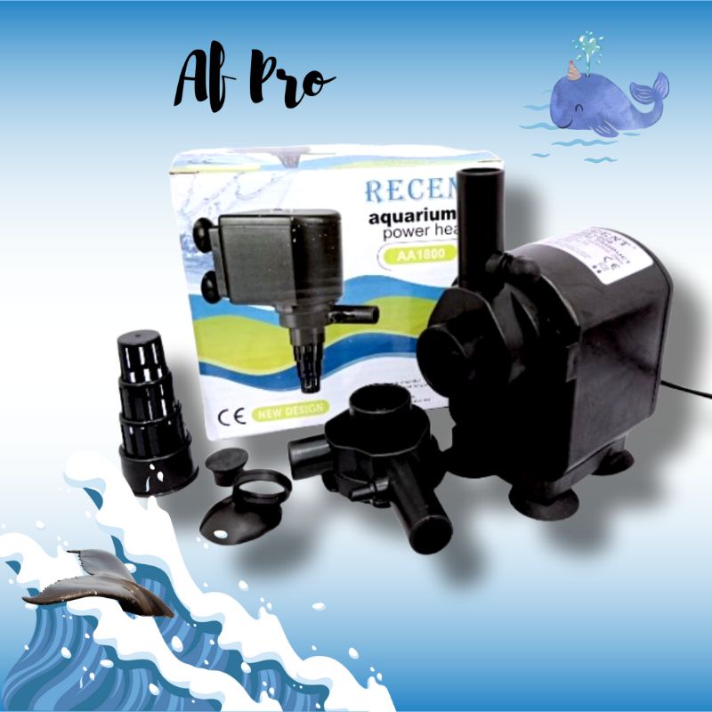 RECENT AA 1800 Pompa aquarium kolam hidroponik