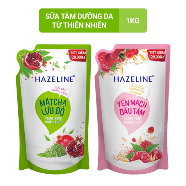 Sữa Tắm Dưỡng Da HAZELINE Túi 900gr