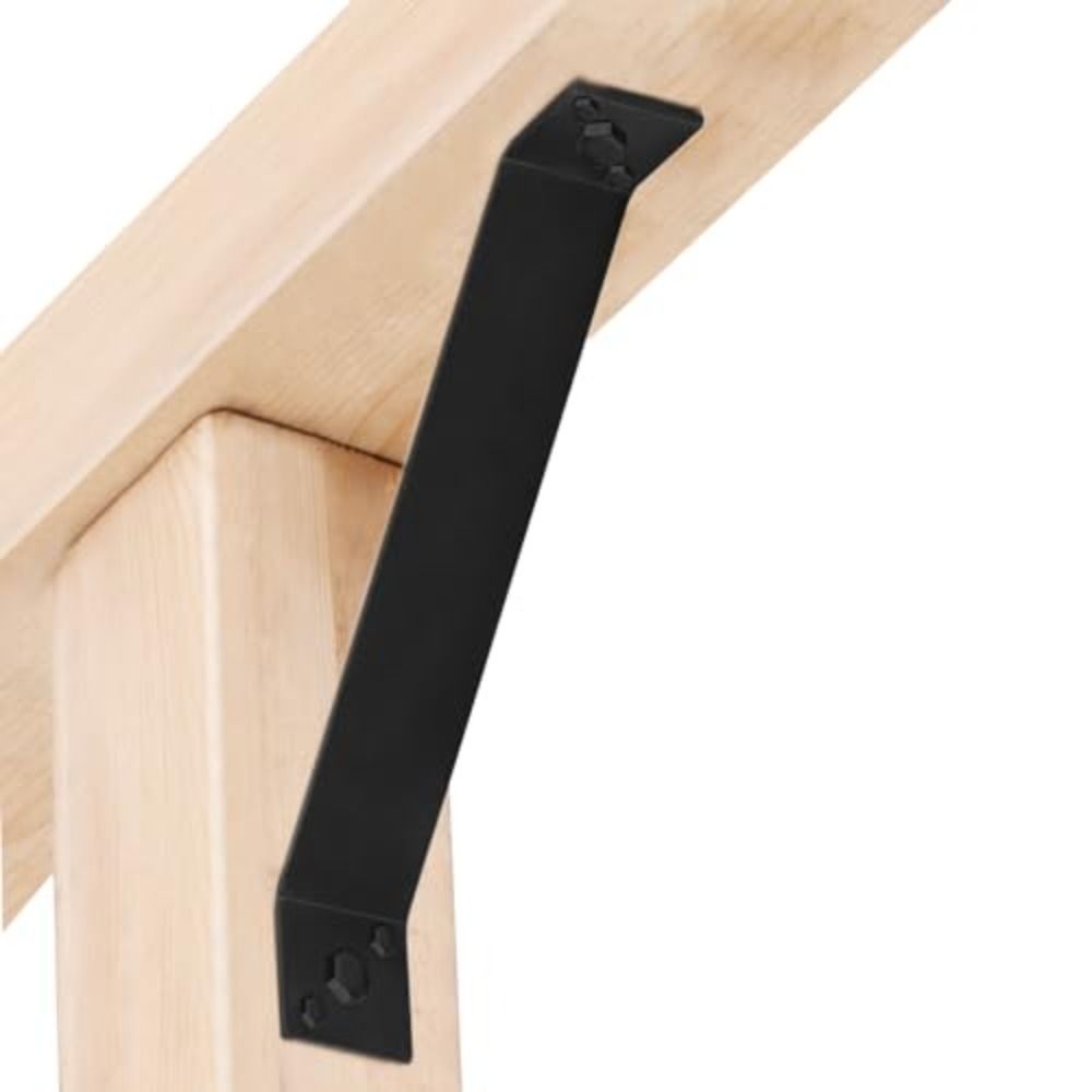 thumbnail image 2 of Rolitwils Heavy Duty Adjustable Downspout Brackets - 4 Pack Rust-Proof 2 of 12