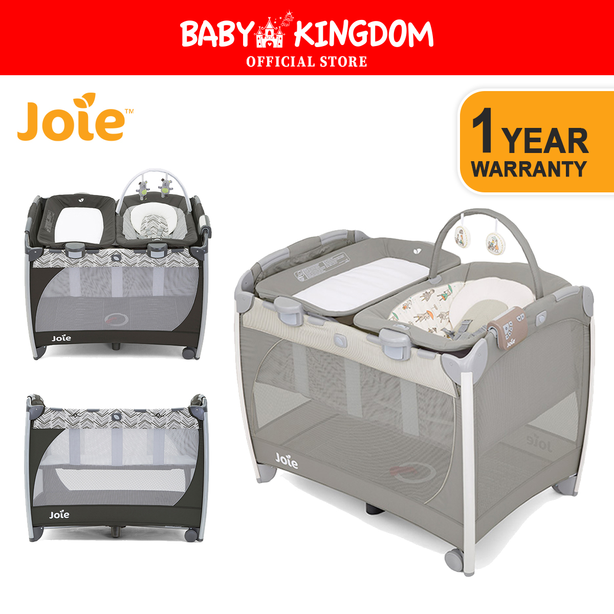 Camping Cot Joie Excursion Change And Bounce Travel Cot Joie
