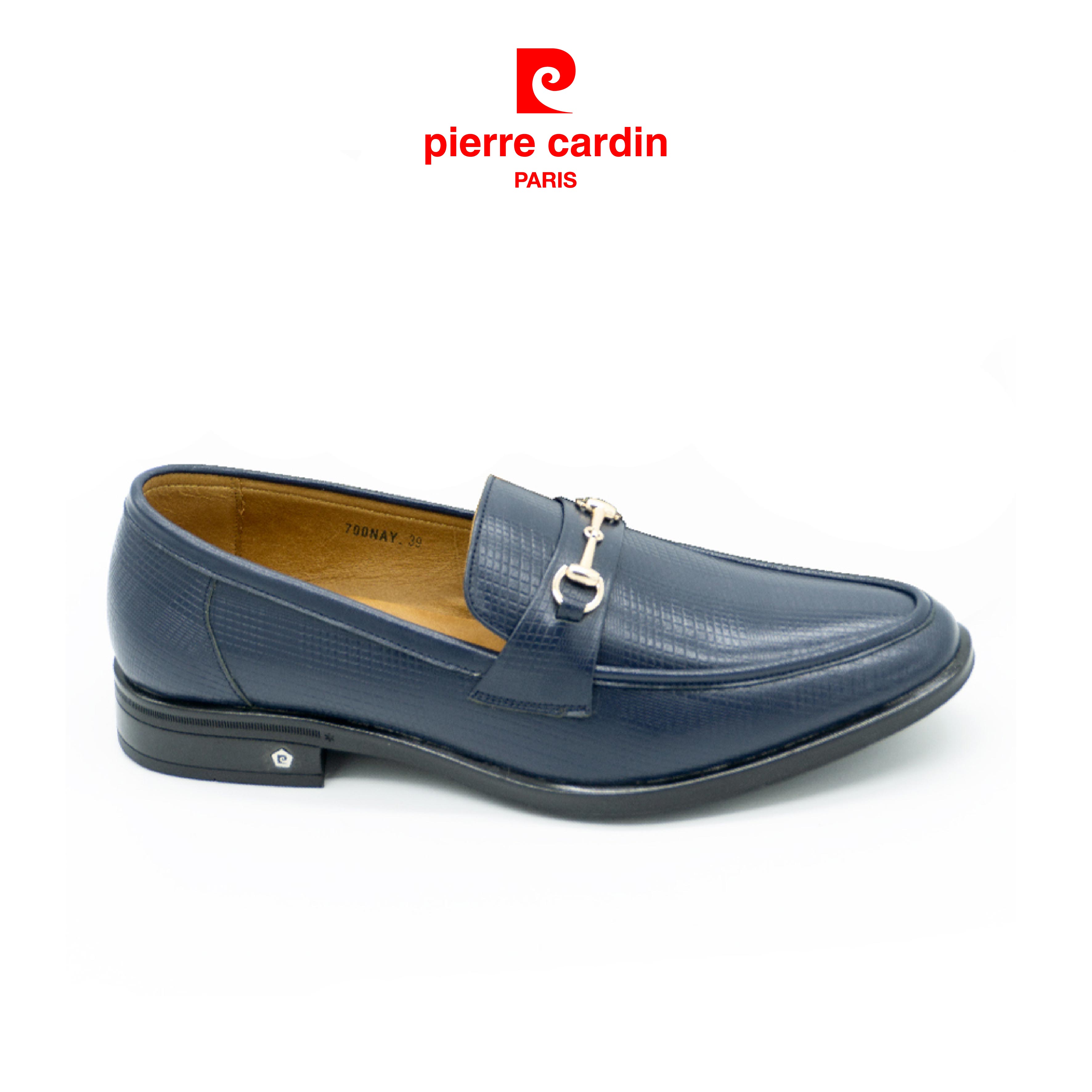 Pierre Cardin Men's Loafers, High-Quality Imported Genuine Cowhide Leather, Anti-Slip Rubber Sole, Metal Buckle Highlight - Pcmfwl 700