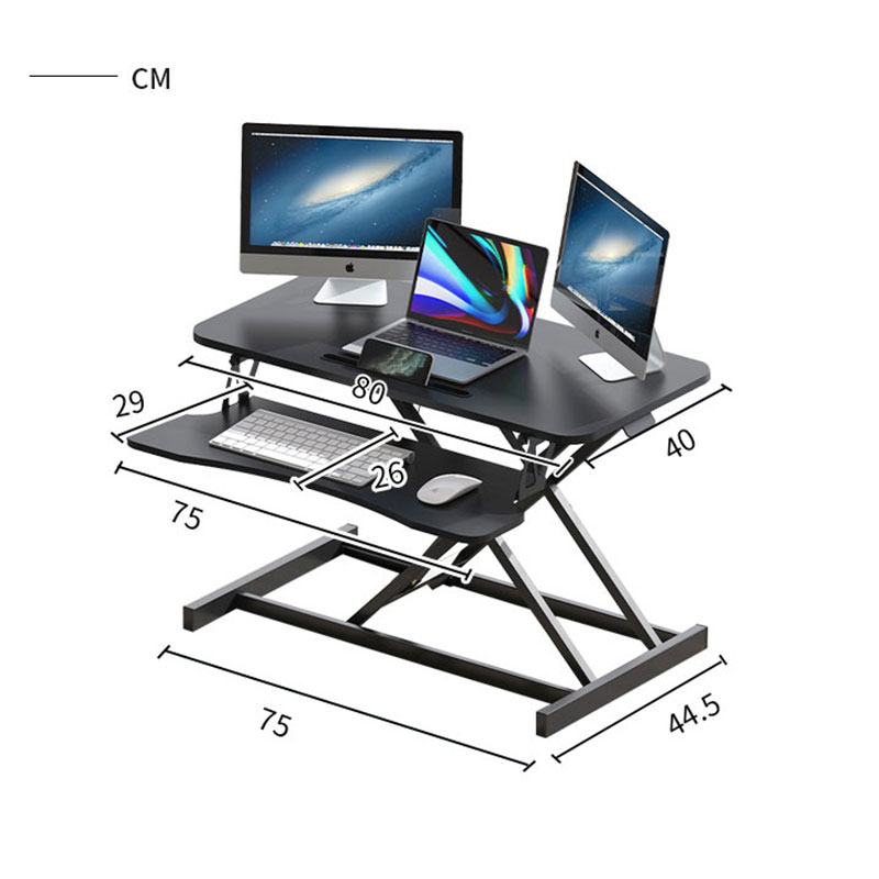 Standing computer office folding table elevated stand can lift laptop desktop computer available