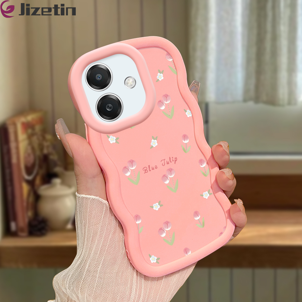 Jizetin%20for%20OPPO%20A3%20Pro%20A3%20A3X%204G%205G%20Back%20Cover%20Small%20Pink%20Flower%20Macaron%20Bright%20Color%20Wavy%20Shape%20Soft%20Mobile%20Phone%20Cases%20-%20Image%202