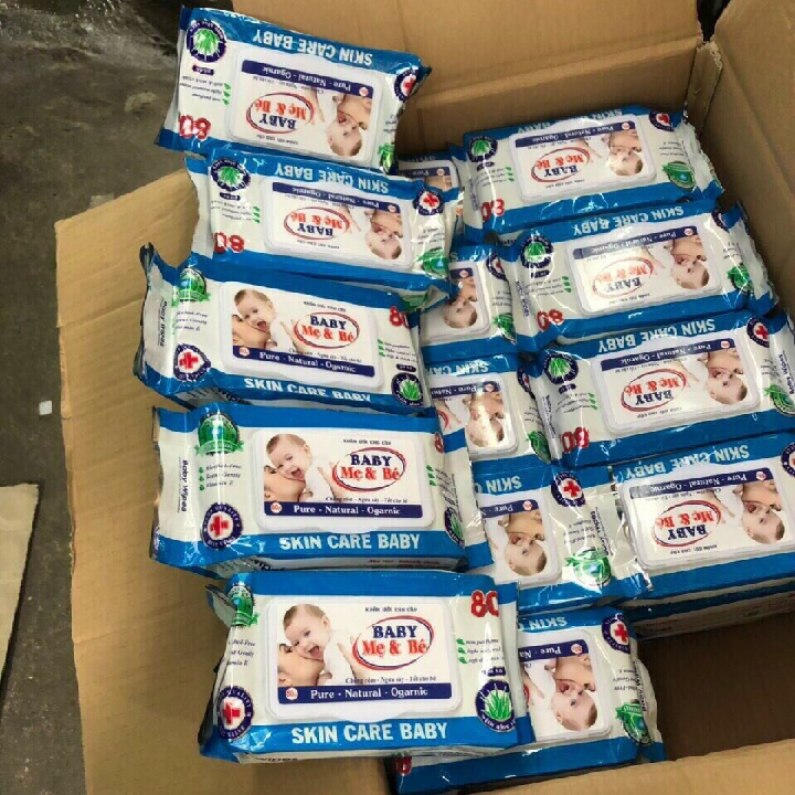 GIẤY ƯỚT BABY  BỊCH 80 GR SIÊU TIẾT KIỆM