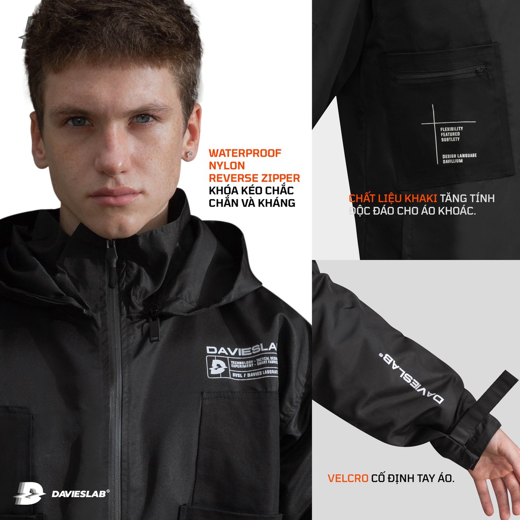 Áo khoác dù có nón nam DVSL JACKET DAVILLIUM 006