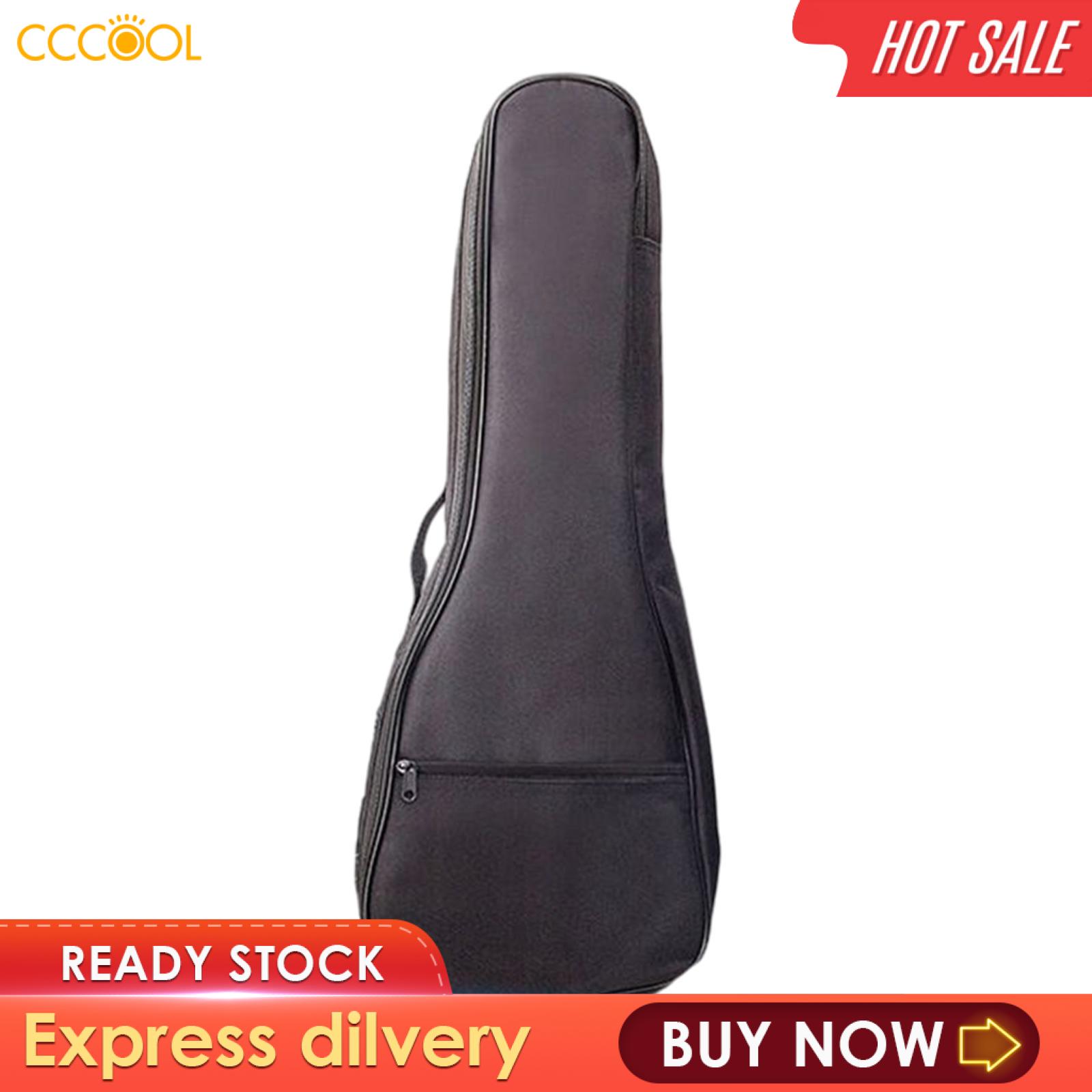 CCCOOL Oxford Ukulele Bass Case with Pockets Adjustable Shoulder Straps Soft