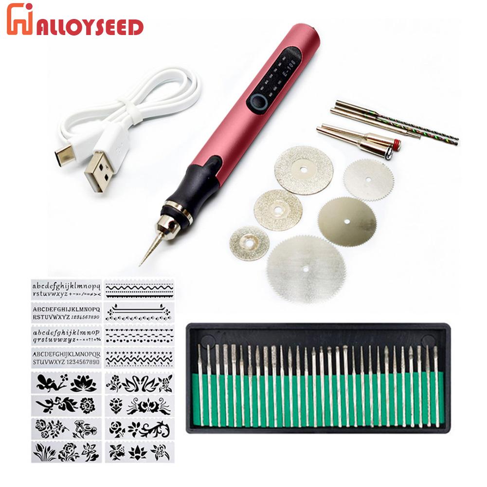 Woodworking Engraving Pen Rechargeable Electric Drilling Etching Pen 3
