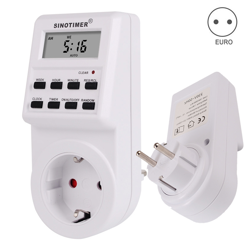 【InnovateWorld】EU UK FR BR Plug Electrical Weekly Programmable Wall ...