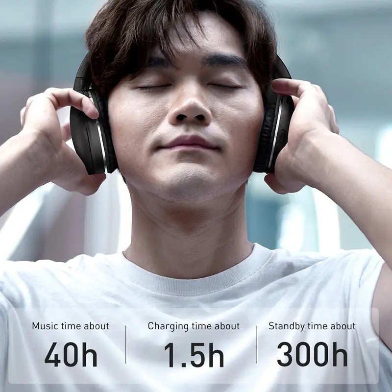 Tai nghe trùm tai không dây cao cấp baseus encok wireless headphone d02 - ảnh sản phẩm 3