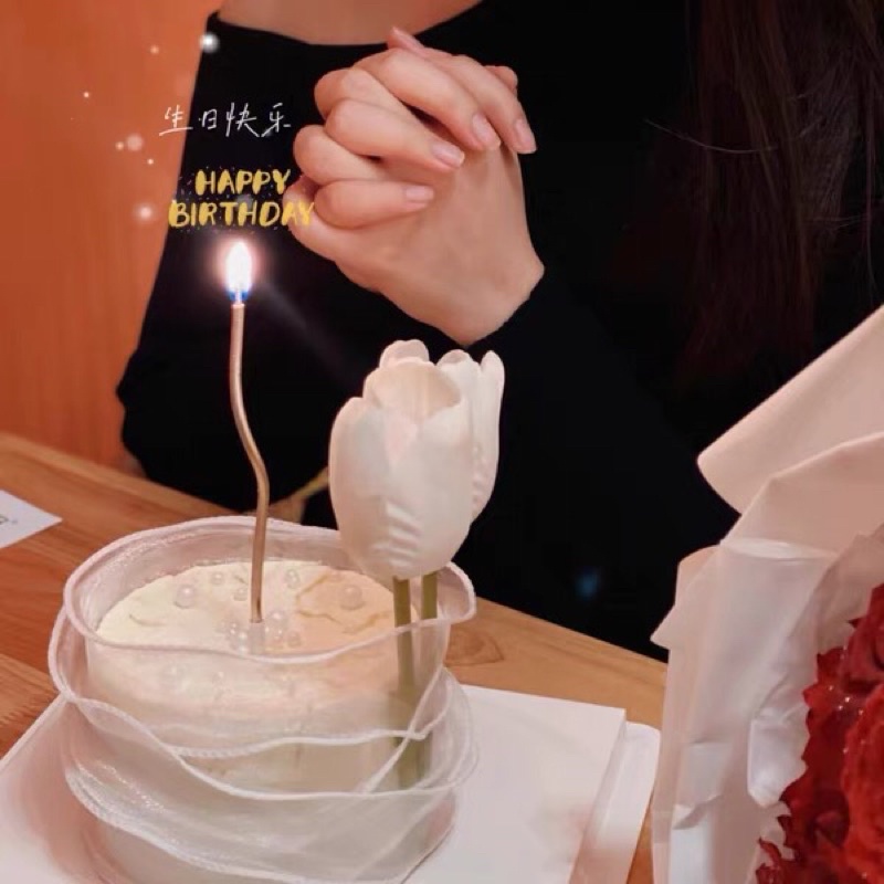 Nến xoắn cắm bánh kem