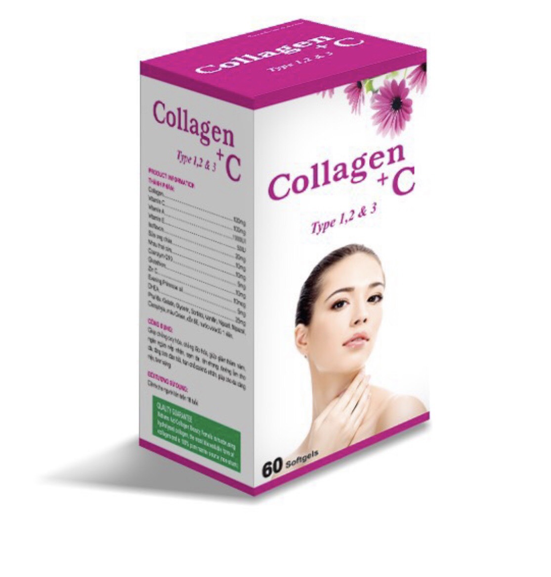 Viên Uống Trắng Da Collagen +C Type 1, 2 & 3 - Chống Lão Hóa Da thumbnail