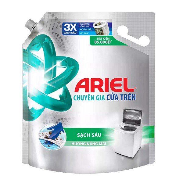 Nước giặt Ariel đậm đặc túi 3.5kg (Mẫu Mới Date 2025)