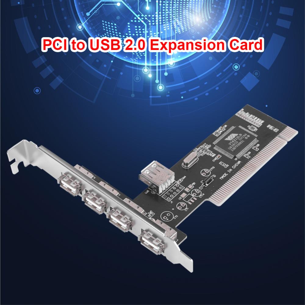 480mb/s 4 ports pci to usb 2.0 adapter pci controller cards desktop accessories