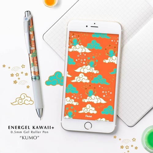 Bút Gel Pentel Kawaii Nhật Bản BLN75KW Ngòi 0.5mm, Mực Xanh - Trơn Mượt Siêu Nhanh Khô, Phong Cách Nhật Bản Độc Đáo Lạ (từ KW5 đến KW10)