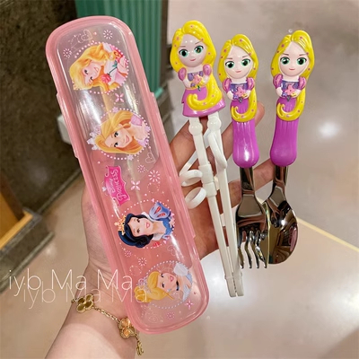 Bộ đũa, muỗng nĩa tập ăn cho bé disney