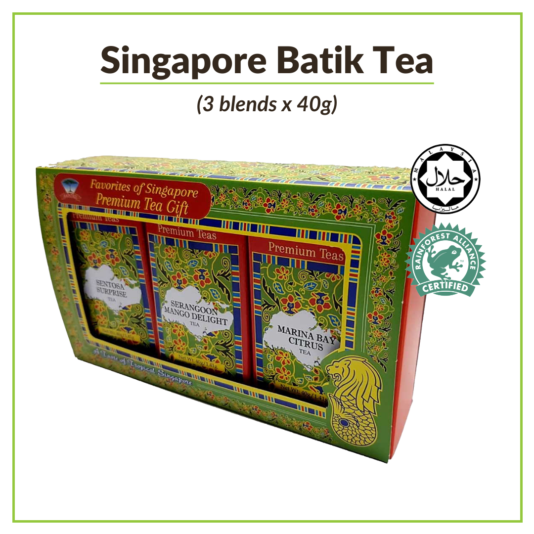 Raintree Singapore Halal Batik Tea - Premium Tea Gift (3 Blends x 40g ...