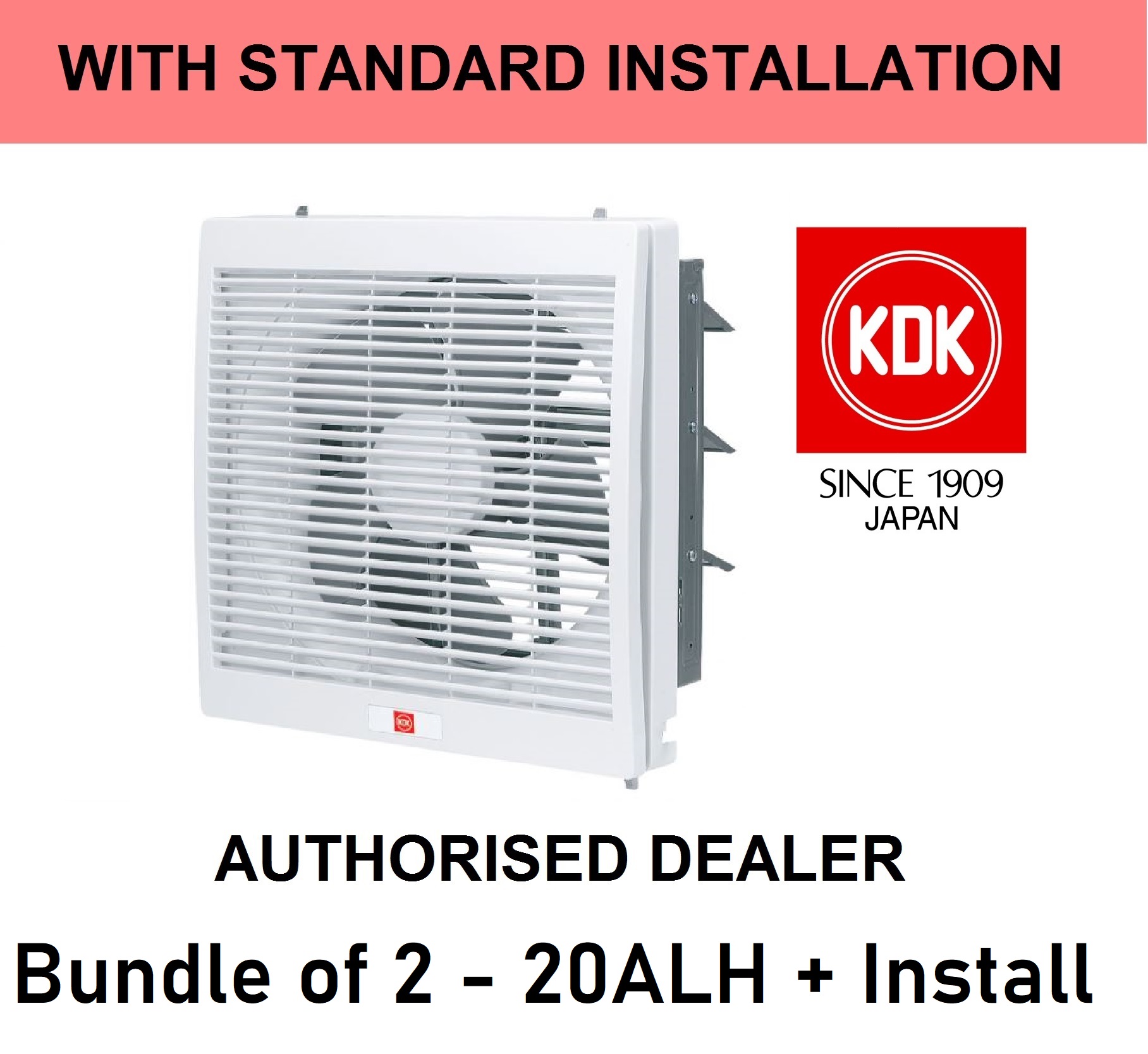 Installation KDK 20ALH Exhaust Fan Ventilation Fan Ventilating Install 20ALA GSE Lazada Singapore