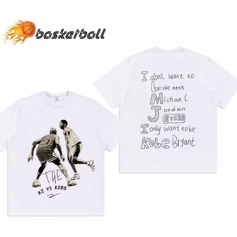 T-shirt  European And American Tide Brand Men's Loose Kobe 24