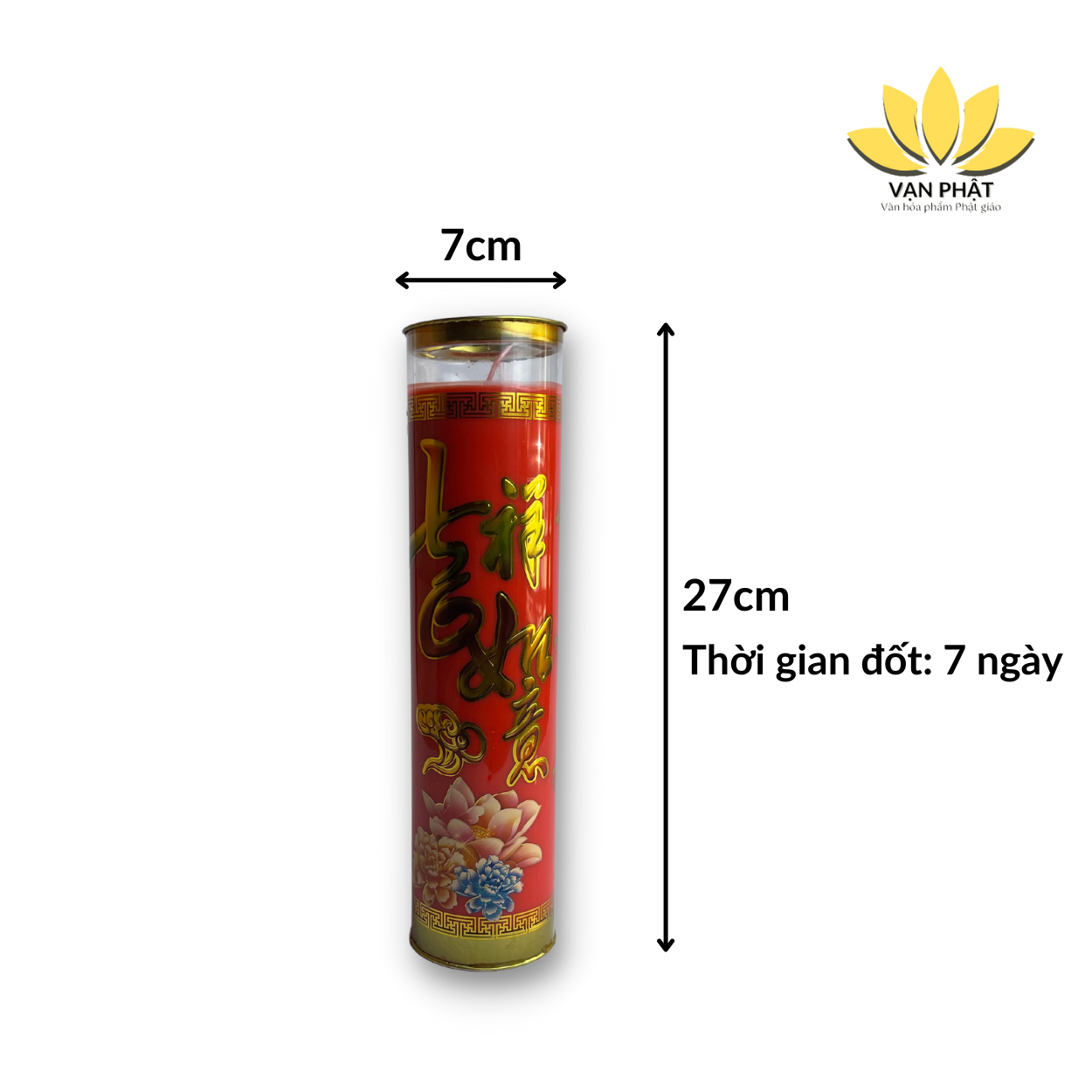 Đèn nến sáp bơ Hong Yi 7 ngày
