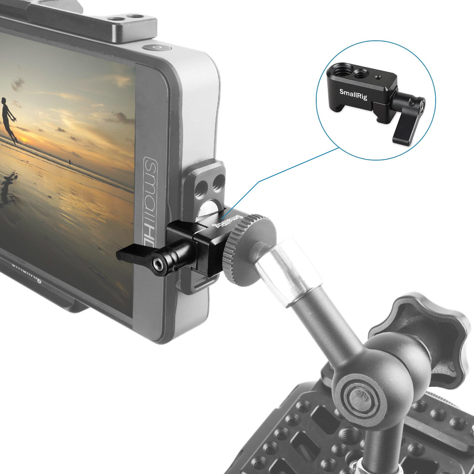SmallRig Giá đỡ kẹp NATO đa năng có lỗ vít 1/4"-20 | Lỗ vít 3/8"-16 1973B