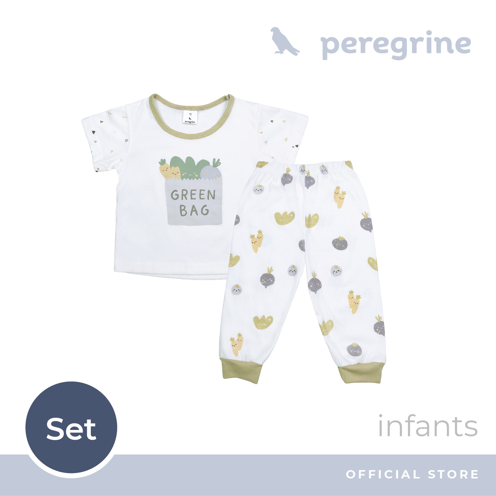 Looms Peregrine Unisex Sleepwear Infants 312 months Tshirt and Pajama