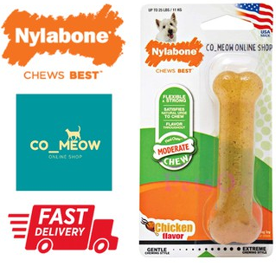 NCF202P Nylabone Flexi Chew (Moderate) Chicken Flavour (Suitable for ...