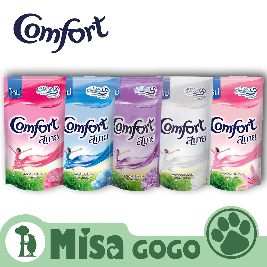 Combo 4 bịch nước xả vải comfort thái bịch 580ml thơm dài lâu