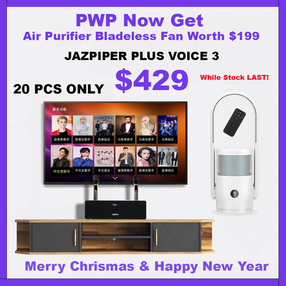 Jazpiper Voice v3 2024 Model allinone KTV Family Karaoke set with 2