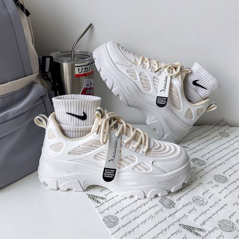 [SIÊU SALE NĂM MỚI] [FREESHIP + VOUCHER] Giày thể thao nữ độn đế 5cm Xuka