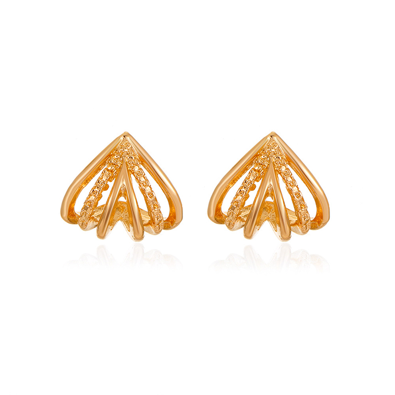 MIAOYA Fashion Jewelry Shop INS Claw Shape Ear Clips For Women Premium Gold Color Earrings For Students Exquisite Birthday Gifts