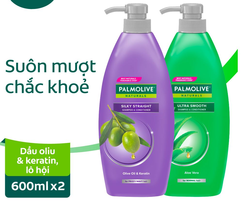 Dầu gội có dầu xả PALMOLIVE 600ml