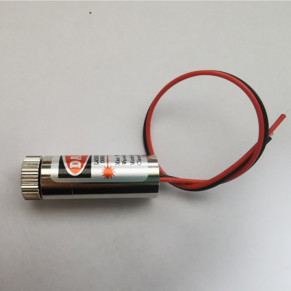 12mm 5mw red module 650nm red adjustable focal 3V-4.5V dot shaped cross ...