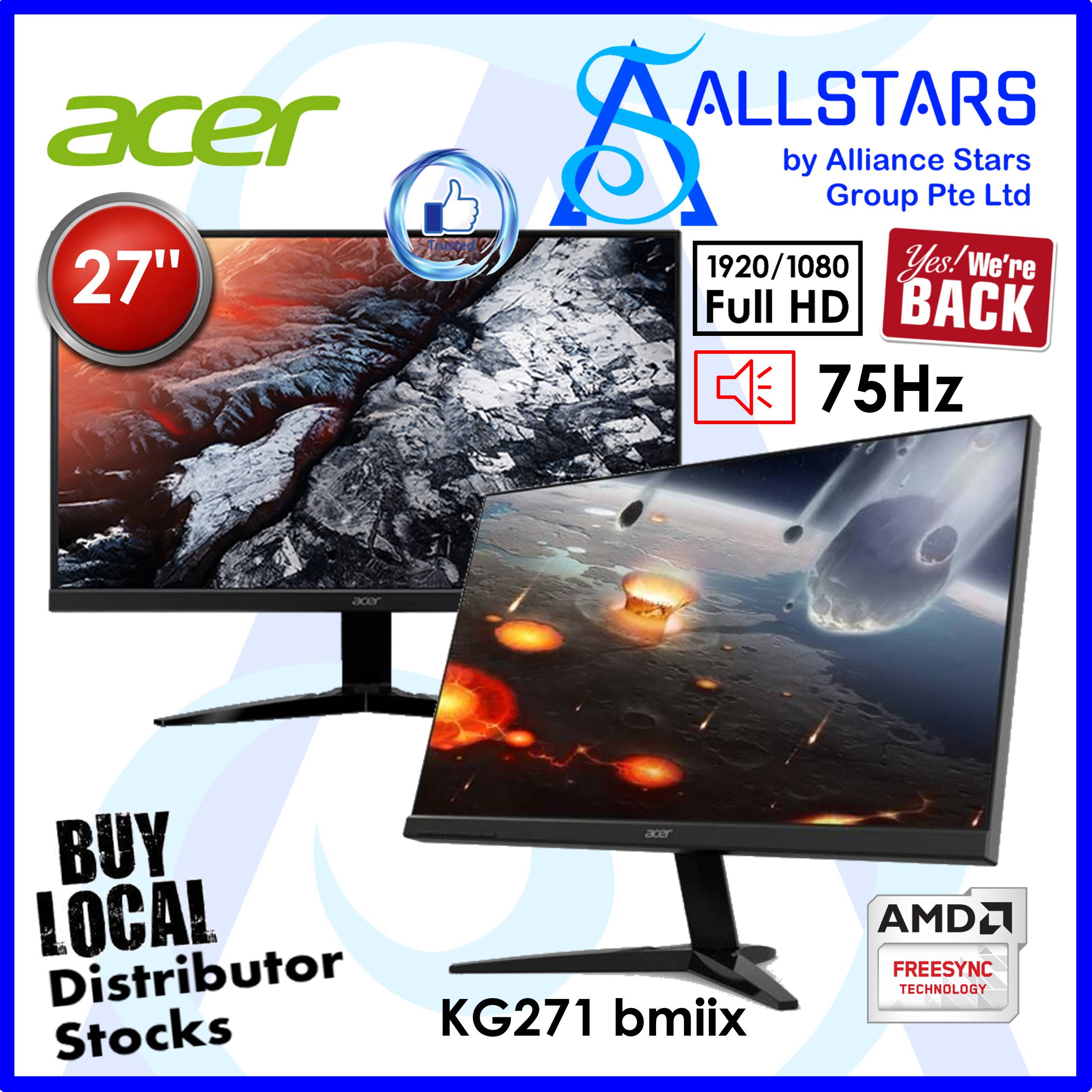 ALLSTARS : We are Back / Screen Promo) ACER KG271 bmiix 27 inch