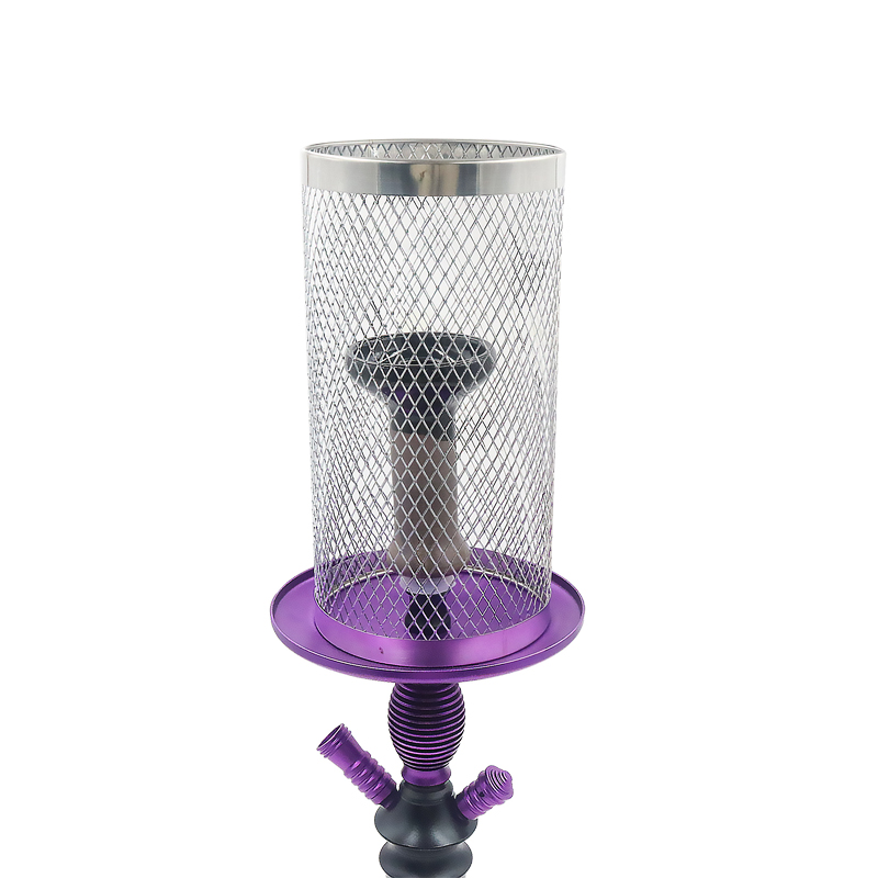 【Worldwide Delivery】 Metal Mesh Wind Cover Silver Chicha Narguile Accessories