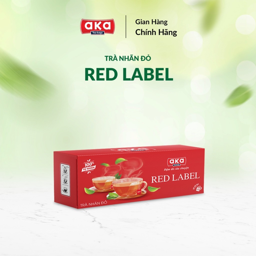 Aka - trà nhãn đỏ túi lọc red label tiết kiệm, đậm đà ngất ngây