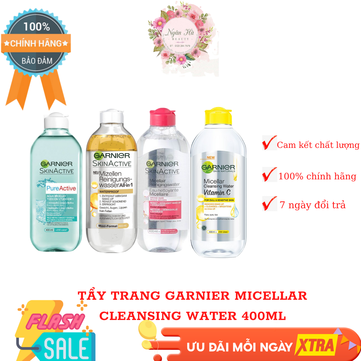 Tẩy trang Garnier Micellar Cleansing Water 400ml