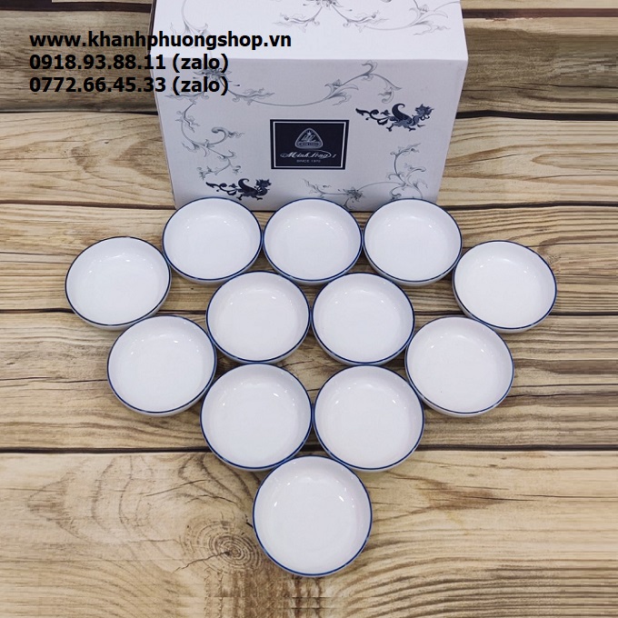 chén đựng nước chấm sứ Minh Long - chén đựng nước chấm sứ