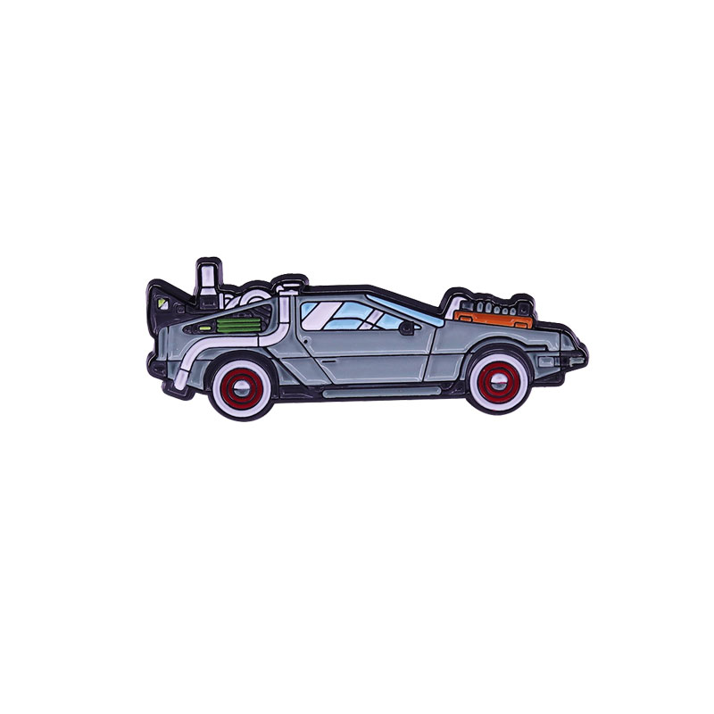 Set De 5 Chapas Oficiales De Regreso Al Futuro – Incluye DeLorean Y Patineta Voladora, Ideales Para Mochilas Y Ropa, Regalo Para Fans