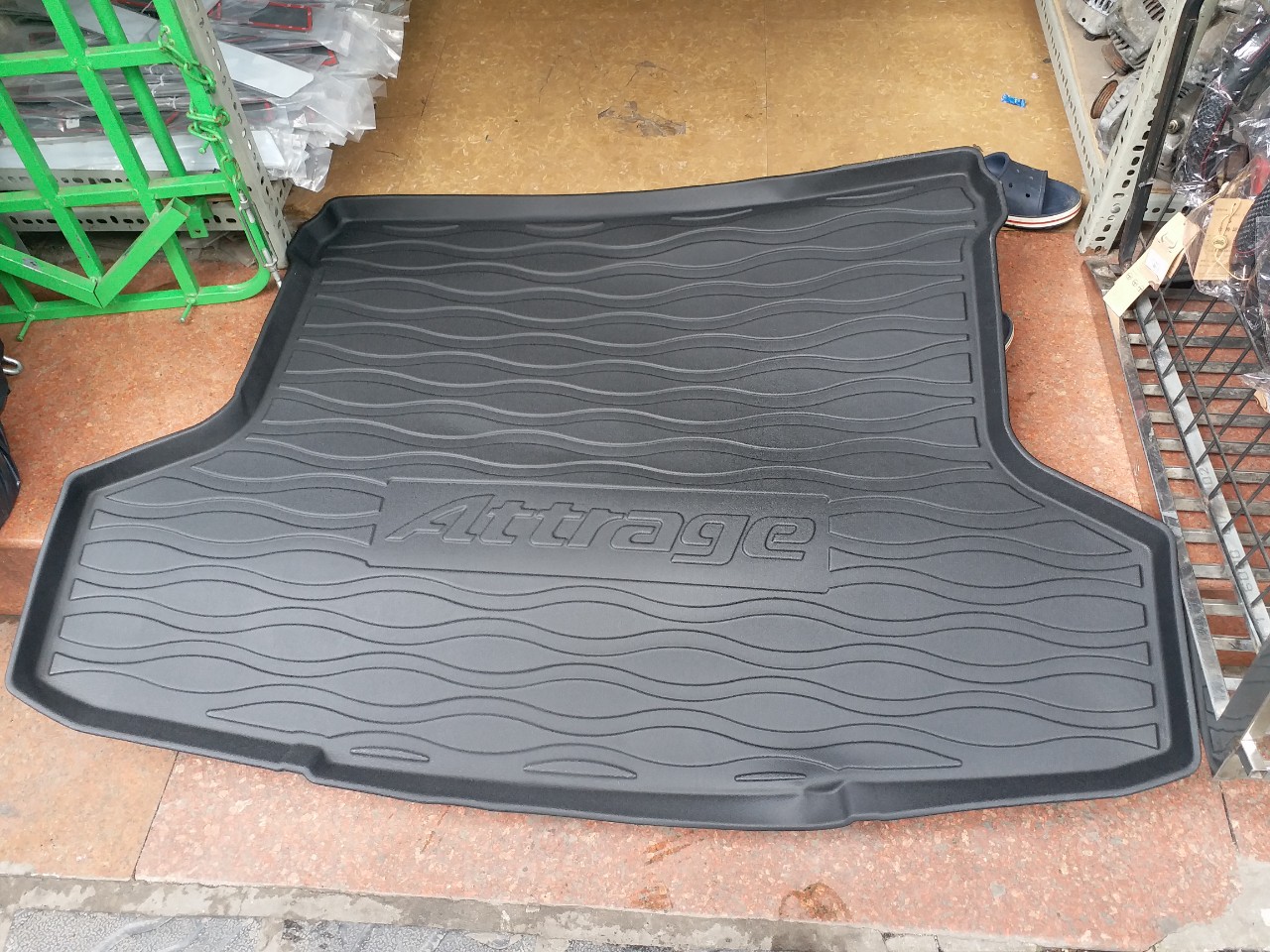 Mitsubishi attrage plastic trunk liner