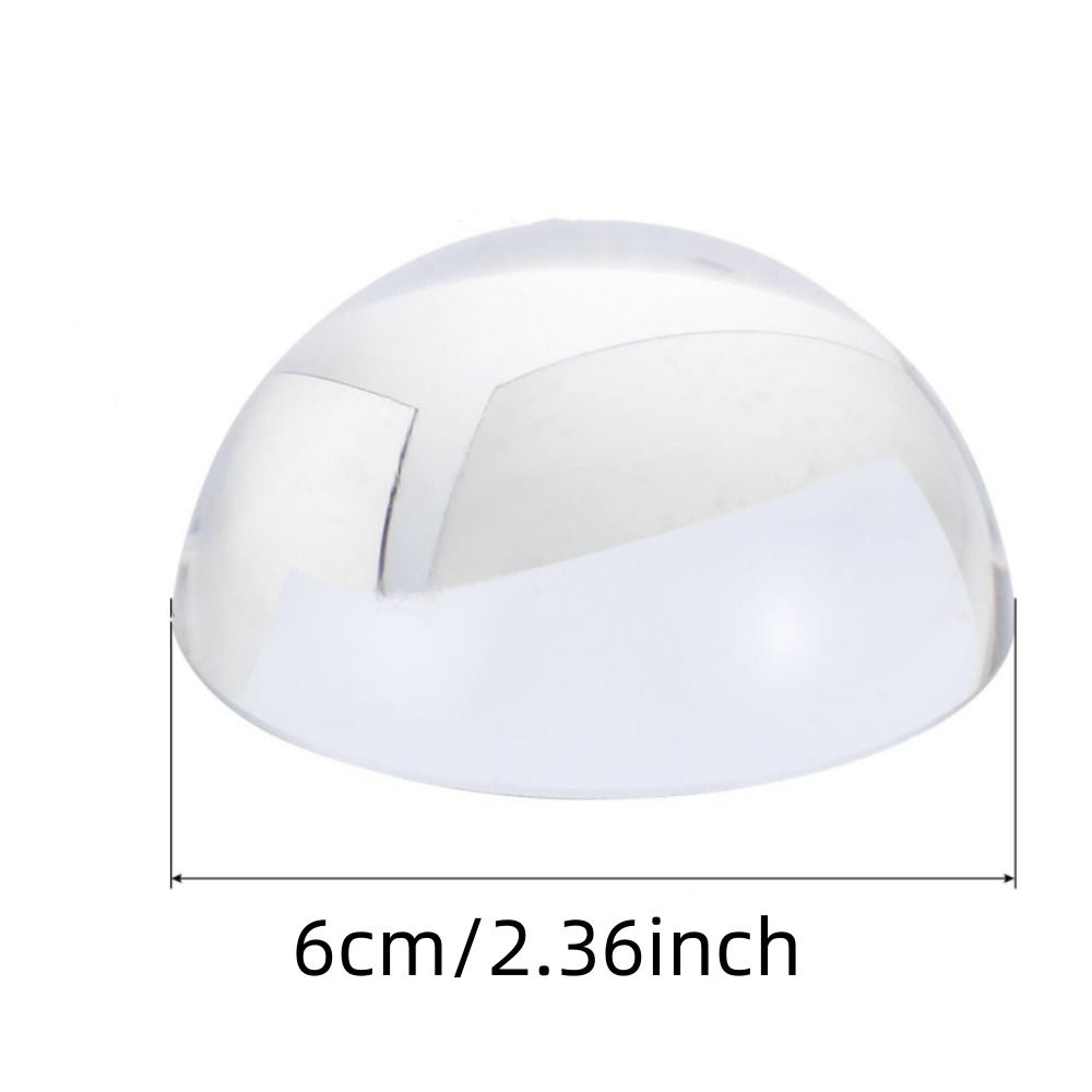 PIEPING Chặn giấy Kính lúp dạng vòm pha lê 60mm/80mm Pha Lê Trong suốt Trang trí quầy pha lê bán cầu Bản đồ Bền