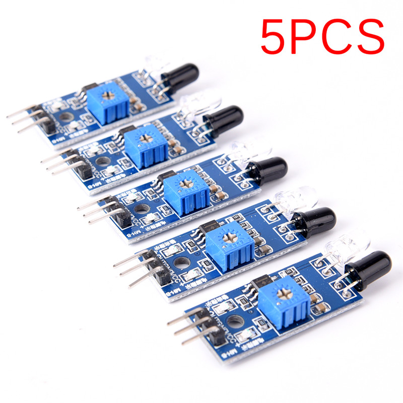 5PCS IR Infrared Obstacle Avoidance Sensor Module For Arduino Smart Car Robot. 